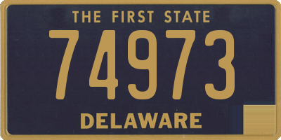 DE license plate 74973
