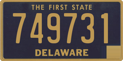 DE license plate 749731