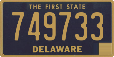DE license plate 749733