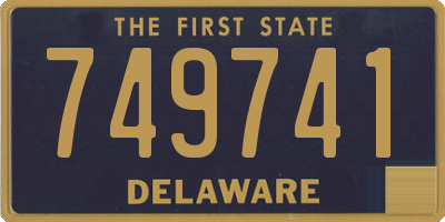 DE license plate 749741