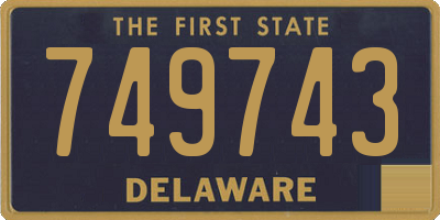 DE license plate 749743