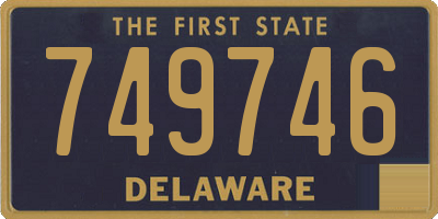 DE license plate 749746
