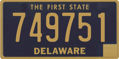 DE license plate 749751