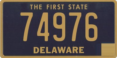 DE license plate 74976