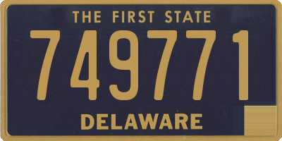 DE license plate 749771
