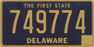 DE license plate 749774