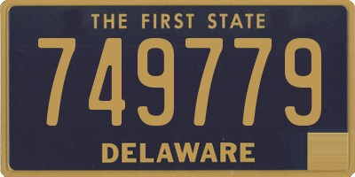 DE license plate 749779