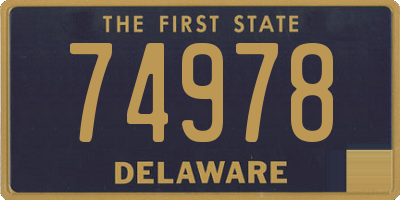 DE license plate 74978