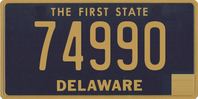 DE license plate 74990