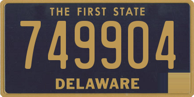 DE license plate 749904