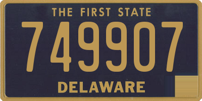 DE license plate 749907