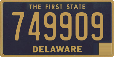 DE license plate 749909