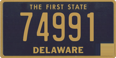 DE license plate 74991