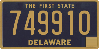 DE license plate 749910