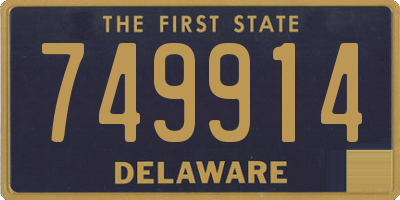 DE license plate 749914