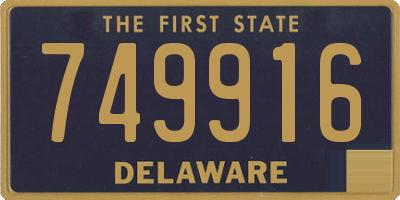 DE license plate 749916