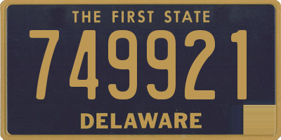 DE license plate 749921
