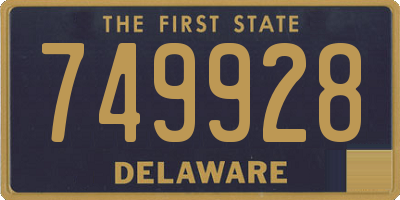 DE license plate 749928