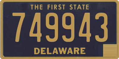 DE license plate 749943
