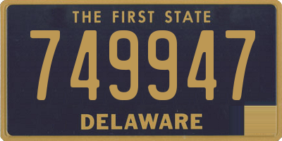 DE license plate 749947