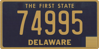 DE license plate 74995