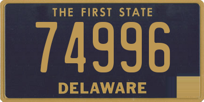 DE license plate 74996