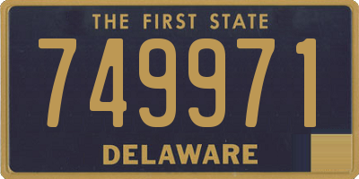 DE license plate 749971