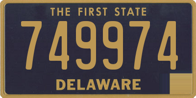 DE license plate 749974