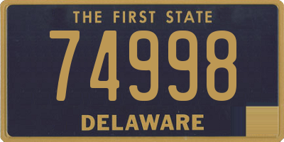 DE license plate 74998