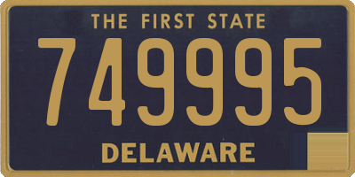 DE license plate 749995