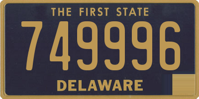 DE license plate 749996