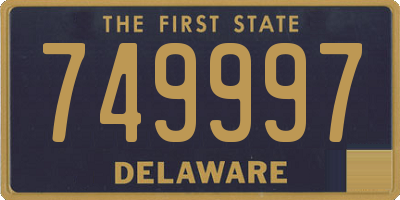 DE license plate 749997