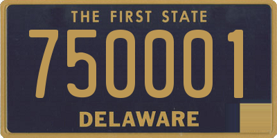 DE license plate 750001