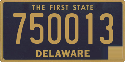 DE license plate 750013