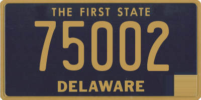DE license plate 75002