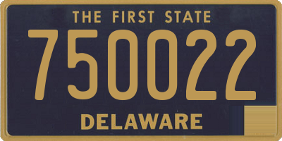 DE license plate 750022