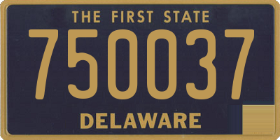 DE license plate 750037