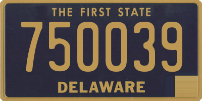DE license plate 750039