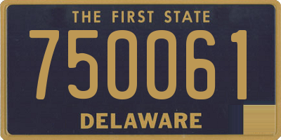 DE license plate 750061