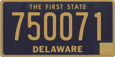 DE license plate 750071