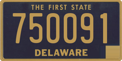 DE license plate 750091