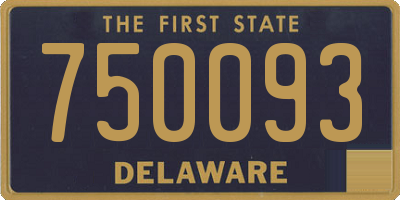 DE license plate 750093