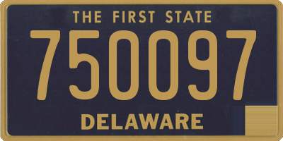 DE license plate 750097