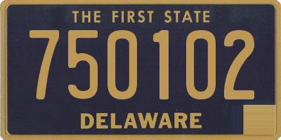 DE license plate 750102