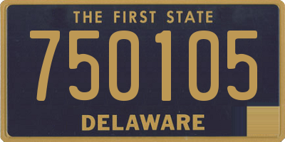 DE license plate 750105