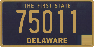 DE license plate 75011