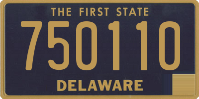 DE license plate 750110