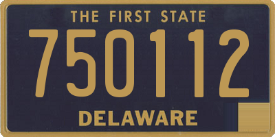 DE license plate 750112