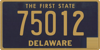 DE license plate 75012