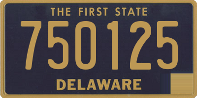 DE license plate 750125